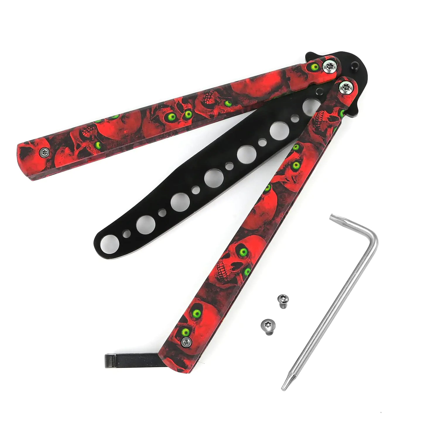Summit Steel - Red Skull Balisong Trainer